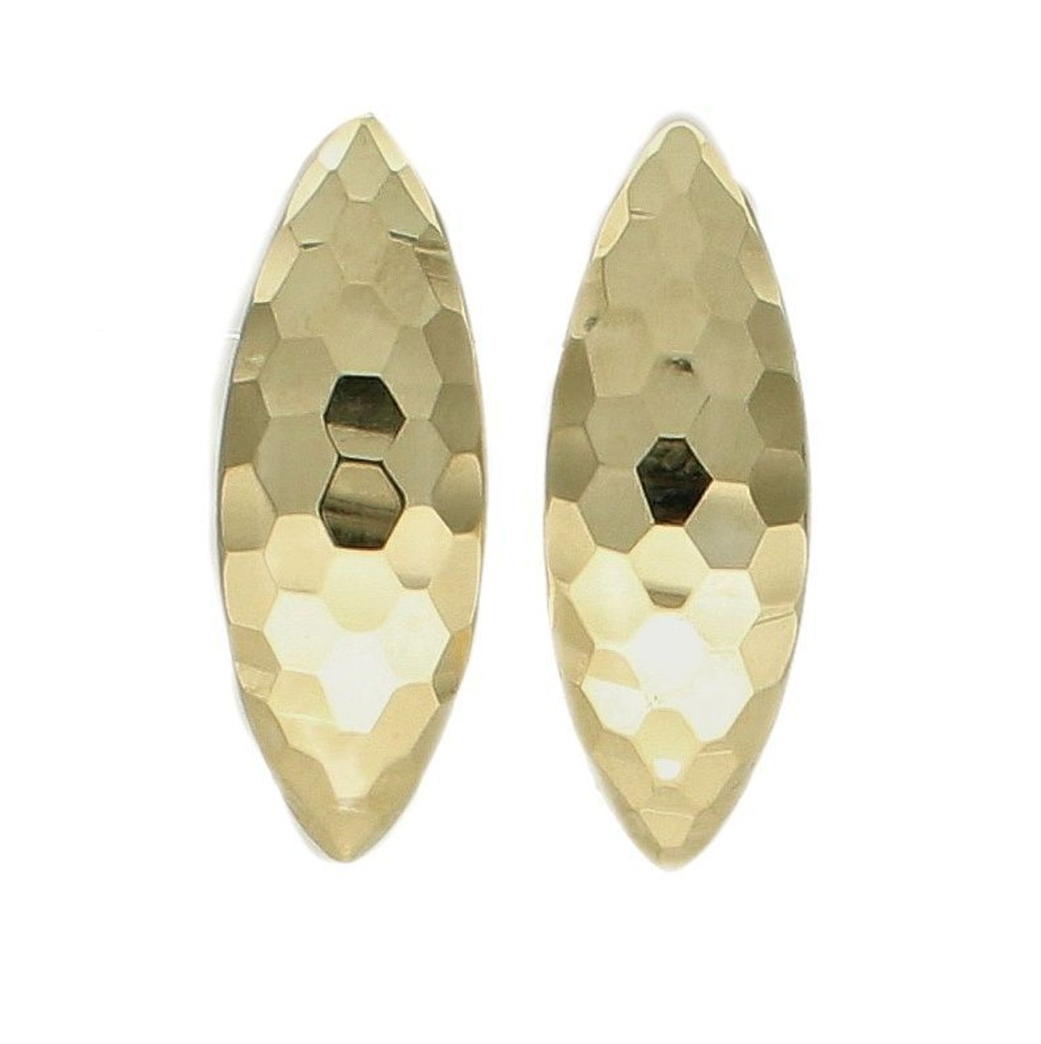 Złote kolczyki grawerowane blaszki KL 6204 333. Złote kolczyki wykonane z dbałością o każdy szczegół i detal. Kolczyki zachowane w prostej formie, grawerowanej blaszki. Elegancka biżuteria posiada wygodne z.jpg